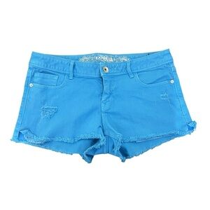 EXPRESS Colorful Blue Denim Shorts